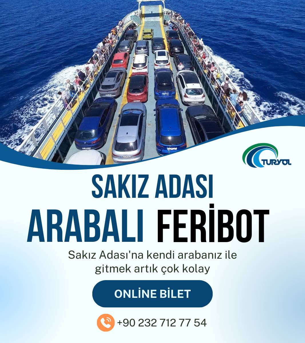 Turyol sakız adası arabalı feribot bileti